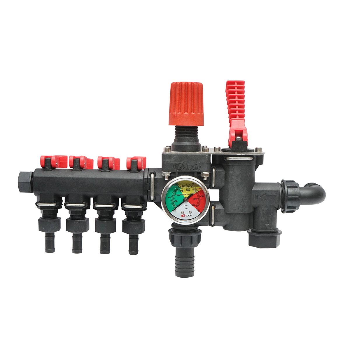 Erbicidator distribuitor 4 cai cu manometru